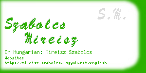 szabolcs mireisz business card